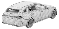Photo 17 - Mercedes-Benz C-Class Estate AMG-Line 2027 3D Model