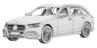 Photo 14 - Mercedes-Benz C-Class Estate AMG-Line 2027 3D Model