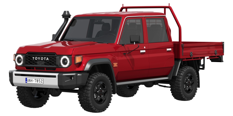 Toyota Land Cruiser 70 Double Cab Chassis 2024 3D Model