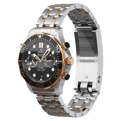 Photo Omega Seamaster Diver 300M 44mm gold on steel