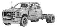 Photo Ford F-550 Super Duty Chassis Super Cab 2026 3D Model 15