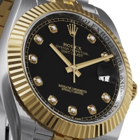 Photo Rolex Datejust 41 bright black dial 6