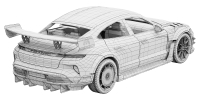Photo 17 - Porsche Taycan Turbo GT Manthey Kit 2027 3D Model