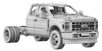 Photo Ford F-550 Super Duty Chassis Super Cab 2026 3D Model 14