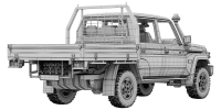 Photo 16 - Toyota Land Cruiser 70 Double Cab Chassis 2024 3D Model