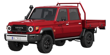 Toyota Land Cruiser 70 Double Cab Chassis 2024 3D Model