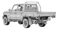 Photo 15 - Toyota Land Cruiser 70 Double Cab Chassis 2024 3D Model
