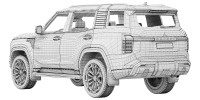 Photo 16 - Mitsubishi Pajero 2026 honeycomb grille 3D Model