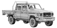 Photo 14 - Toyota Land Cruiser 70 Double Cab Chassis 2024 3D Model