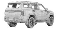 Photo 15 - Mitsubishi Pajero 2026 honeycomb grille 3D Model