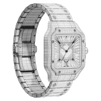 Photo Cartier Santos De Cartier Watch CRWSSA0018 7