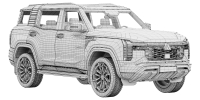 Photo 14 - Mitsubishi Pajero 2026 honeycomb grille 3D Model