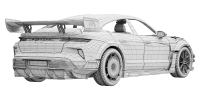 Photo 15 - Porsche Taycan Turbo GT Manthey Kit 2027 3D Model