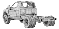 Photo Ford F-550 Super Duty Chassis Regular Cab 2026 3D Model 16
