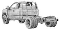 Photo Ford F-550 Super Duty Chassis Super Cab 2026 3D Model 16