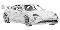 Photo 14 - Porsche Taycan Turbo GT Manthey Kit 2027 3D Model