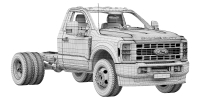 Photo Ford F-550 Super Duty Chassis Regular Cab 2026 3D Model 14