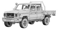 Photo 13 - Toyota Land Cruiser 70 Double Cab Chassis 2024 3D Model